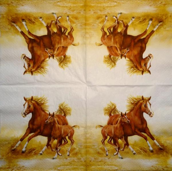 051 Horses - 3-ply - Ambiente
